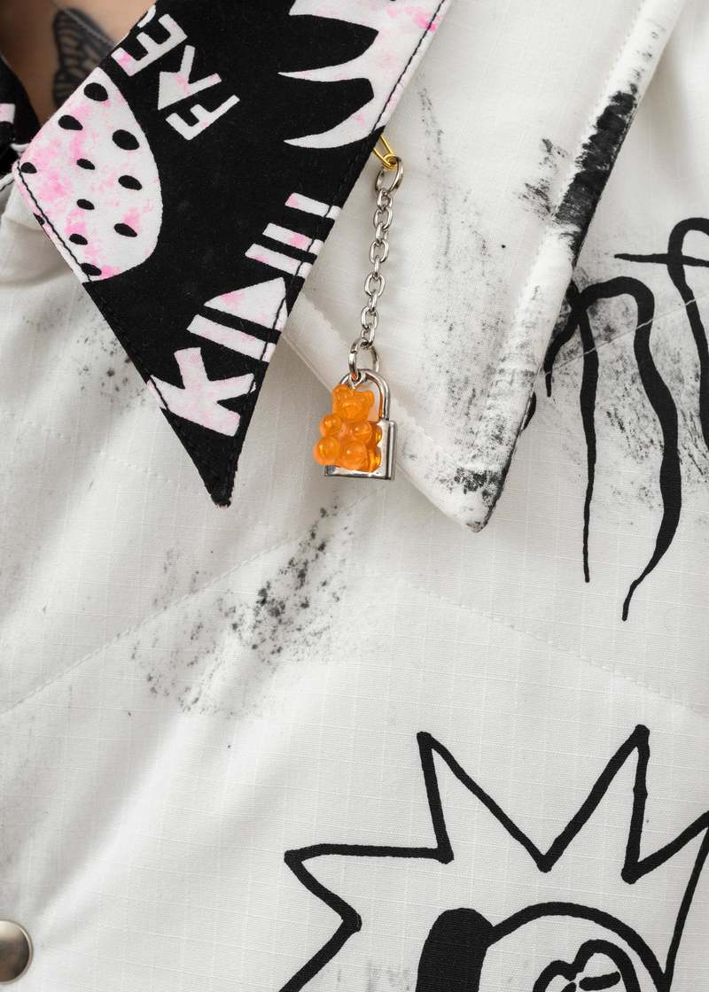 Kidill Fresh Quilted Oversized Coat - White