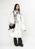 Kidill Fresh Quilted Oversized Coat - White - Thumbnail 6