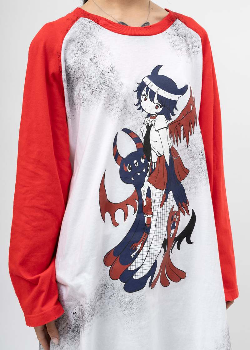 Kidill Punk Girl Raglan Tee - White