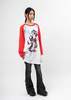 Kidill Punk Girl Raglan Tee - White - Thumbnail 5