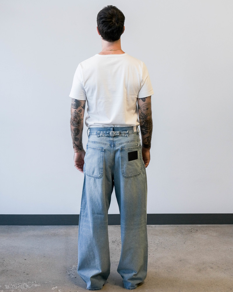 Sunflower Super Wide Cinch Mid Blue Vintage Jeans