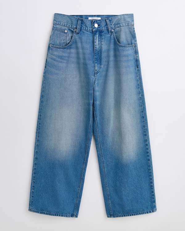 Sunflower Super Wide Cinch Mid Blue Vintage Jeans
