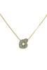 seree The hearts Interlocking jade pendant necklace - Gold/Green - Thumbnail 1