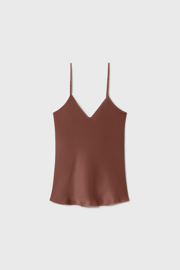 Silk Laundry Bias Cut Cami - Root