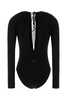 MARINE SERRE Stretch Viscose Bodysuit - Black - Thumbnail 2