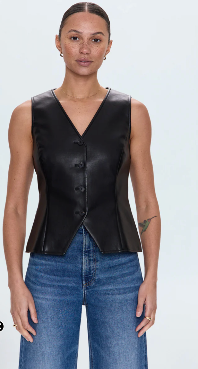Pistola Danica V-neck Vest - Black