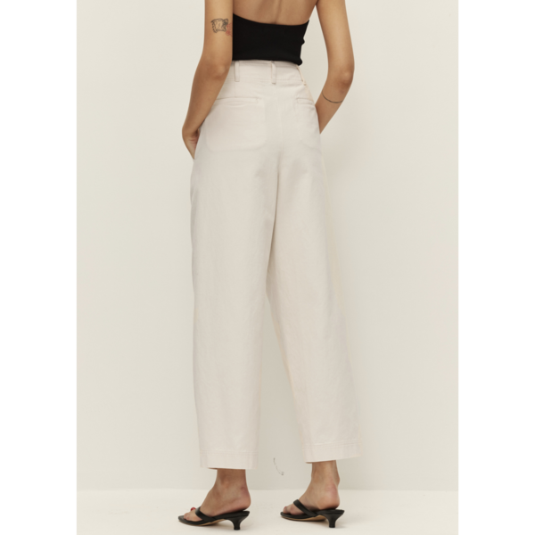 elodie Marcel Barrel Pant - Ecru