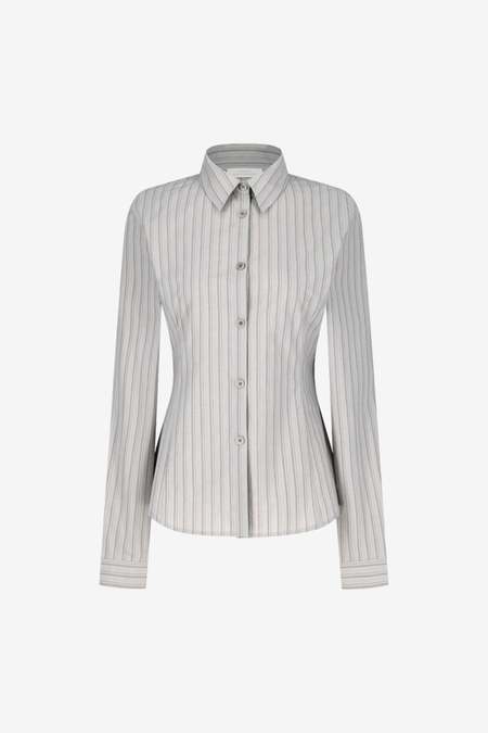 【AMOMENTO】23fw STRIPE REVERSIBLE PADDED SHIRT Stripe Reversible Padded Shirt | Garmentory