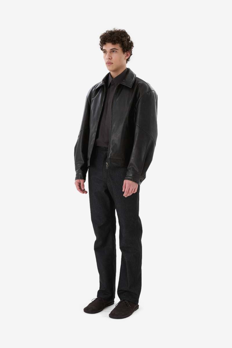 AMOMENTO Vegan Leather Blouson Jacket