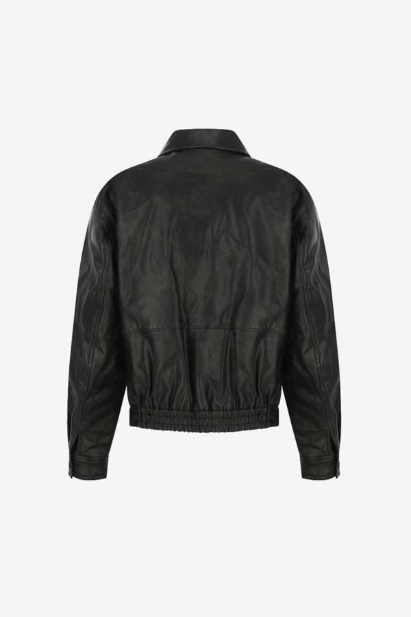 AMOMENTO Vegan Leather Blouson Jacket | Garmentory