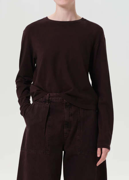 MARC LE BIHAN WOMEN STRETCHY LONG SLEEVE BASIC TOP | Garmentory