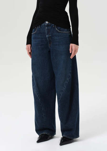 【AMOMENTO】DRAWSTRING DENIM PANTS Amomento Drawstring Denim Pants in Black | Garmentory