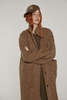 amente High-Neck Maxi Coat - Thumbnail 6