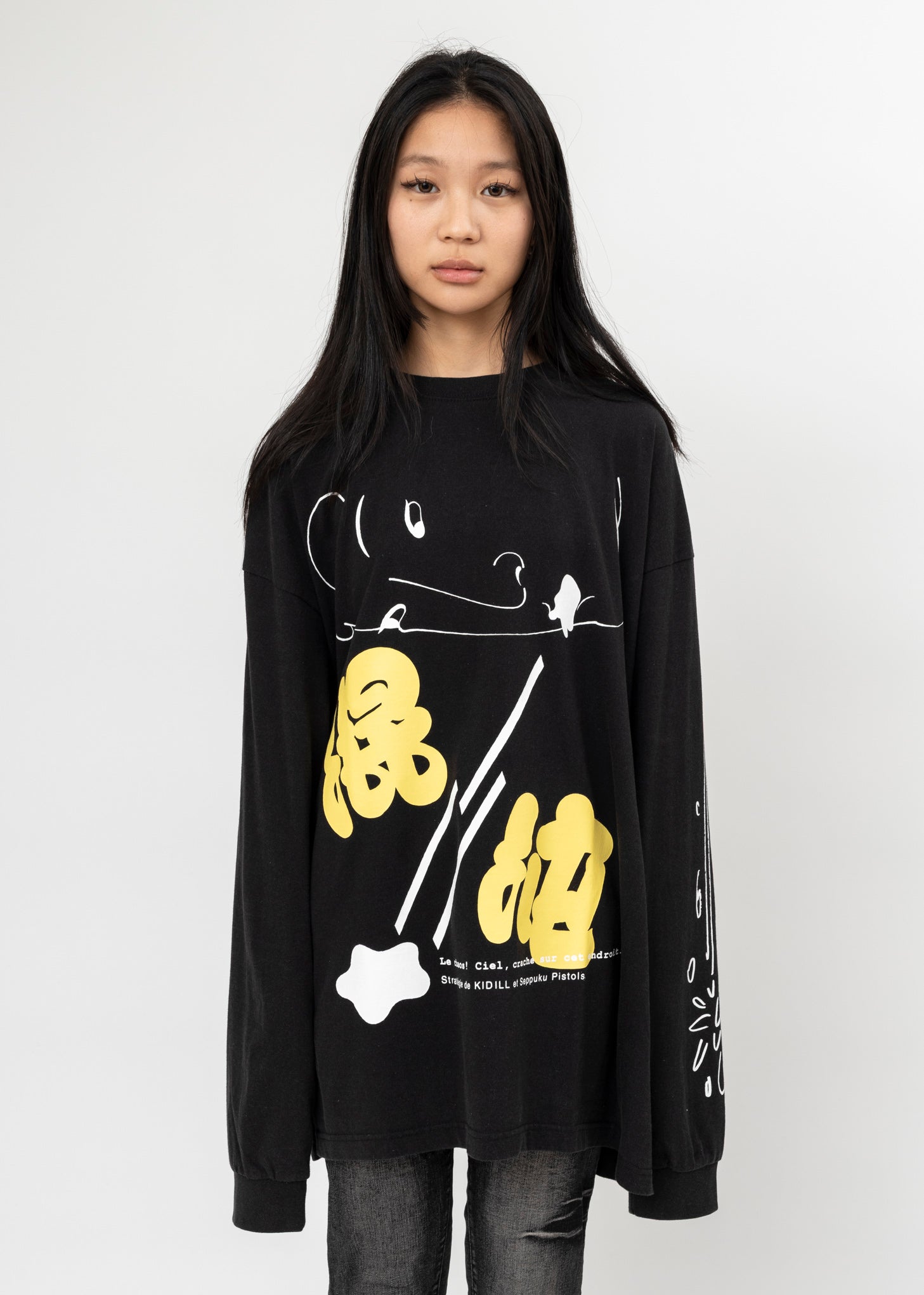 Kidill Le Chaos! Long Sleeve T-Shirt - Black | Garmentory