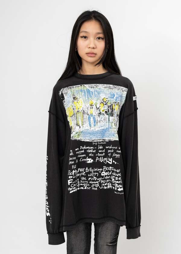 Kidill Seditionaries Long Sleeve T-Shirt - Black | Garmentory