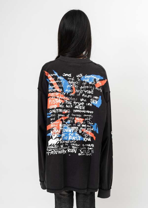 Kidill Seditionaries Long Sleeve T-Shirt - Black | Garmentory