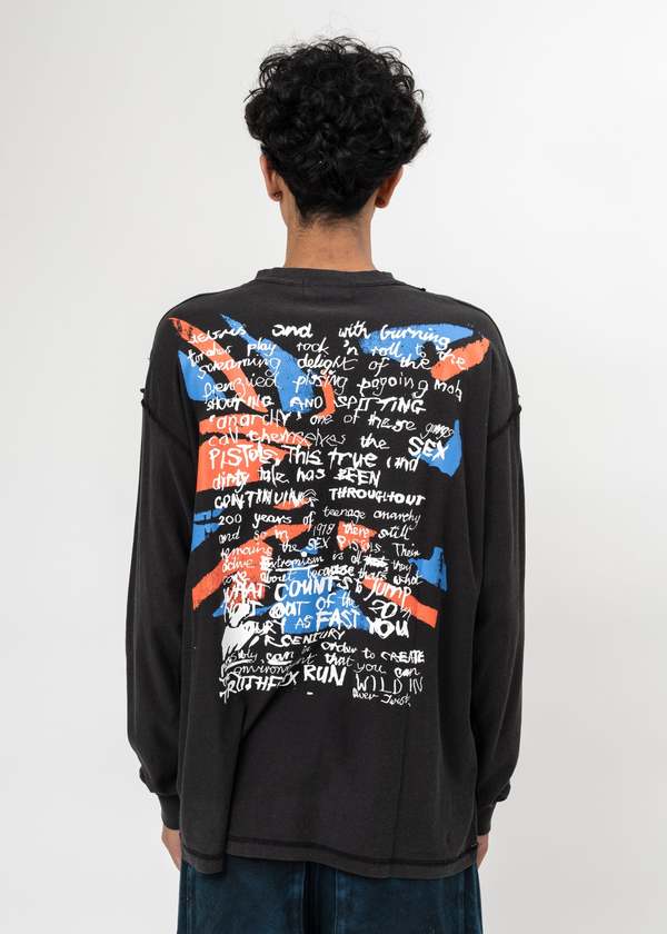 希少　kidill SEDITIONARIES LONG SLEEVE T Kidill Seditionaries Long Sleeve T-Shirt - Black | Garmentory