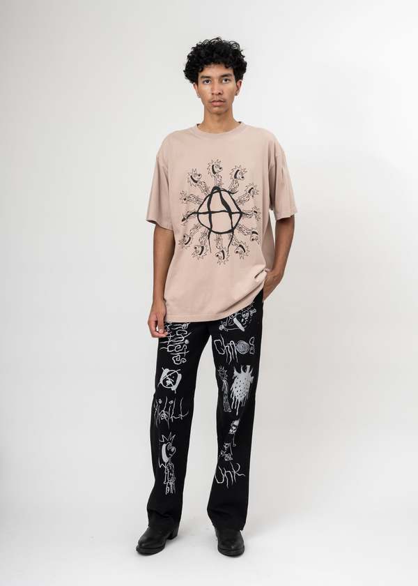 Kidill Pink Chaos T-Shirt - Black