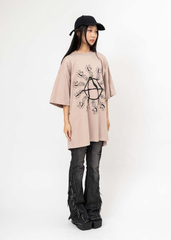 Kidill Pink Chaos T-Shirt - VINTAGE Black