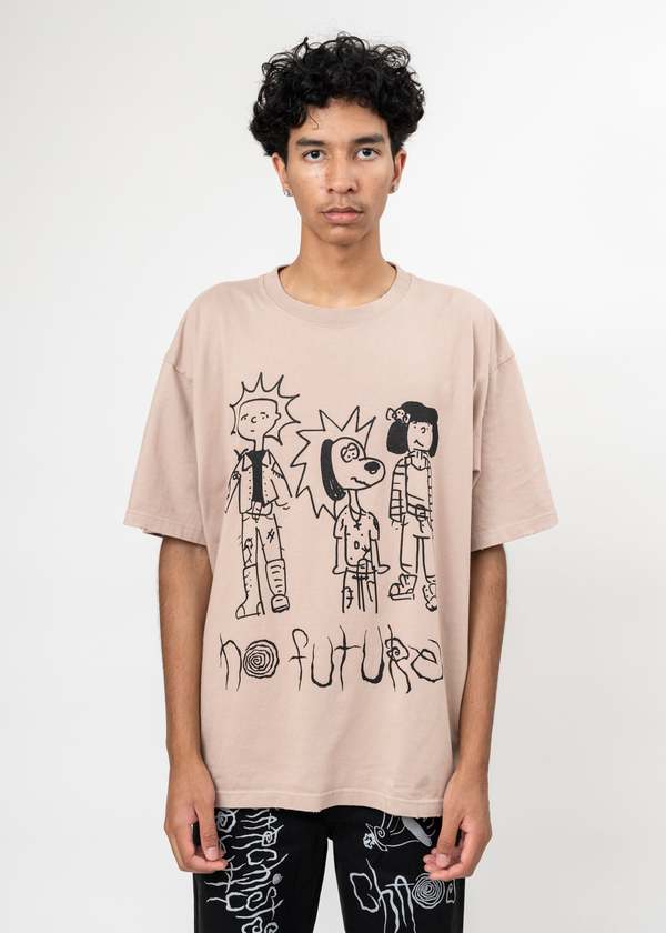 Kidill NO FUTURE T-Shirt - Vintage Pink