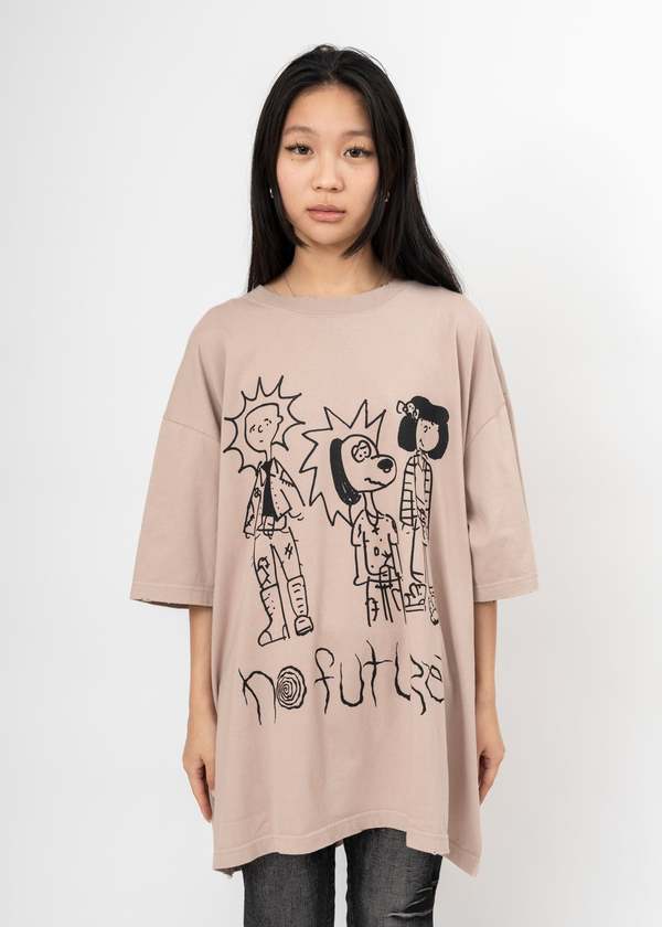Kidill NO FUTURE T-Shirt - Vintage Pink