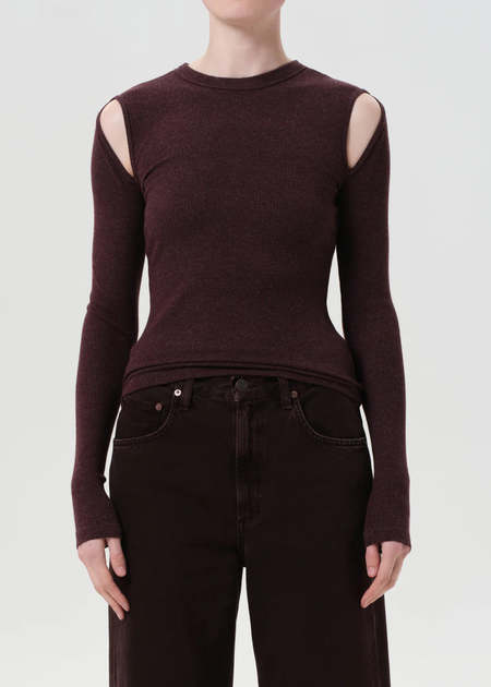 トップス baserange Long Sleeve Tee wild silk Baserange WILD SILK LONG SLEEVE TEE - white | Garmentory