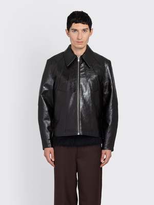 Séfr Duke Faux Leather Jacket - Black | Garmentory
