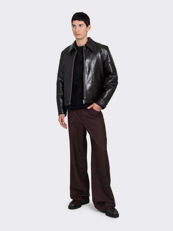 Séfr Duke Faux Leather Jacket - Black | Garmentory