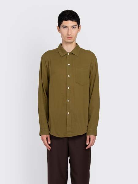 Sefr Mens Hampus Shirt - Dark Navy | Garmentory