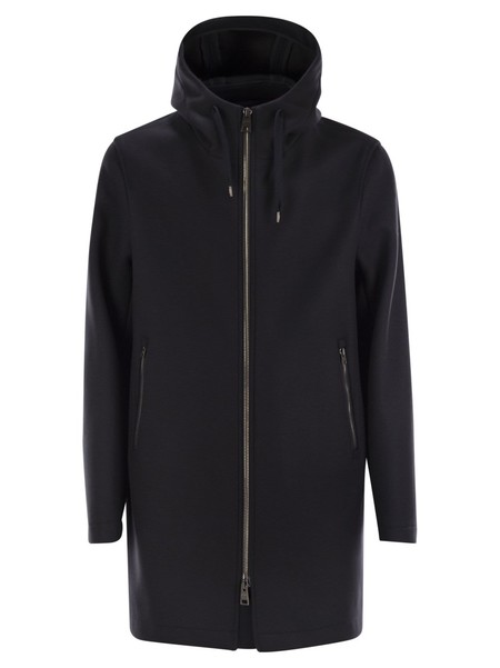 ジャケット・アウター casey casey 3 PIECES COAT - MICROWOOL CASEY CASEY | 3 PIECES COAT - MICROWOOL / DARK NAVY Micro