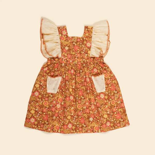 Apolina Flora Dress - 50's Floral3-5y 【公式通販】