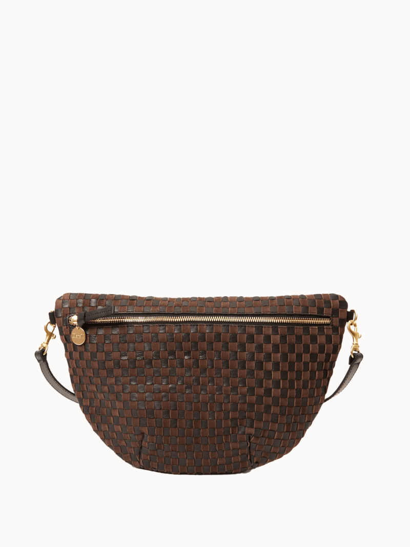 Clare V. Grande Fanny Bag - Black/Chocolate