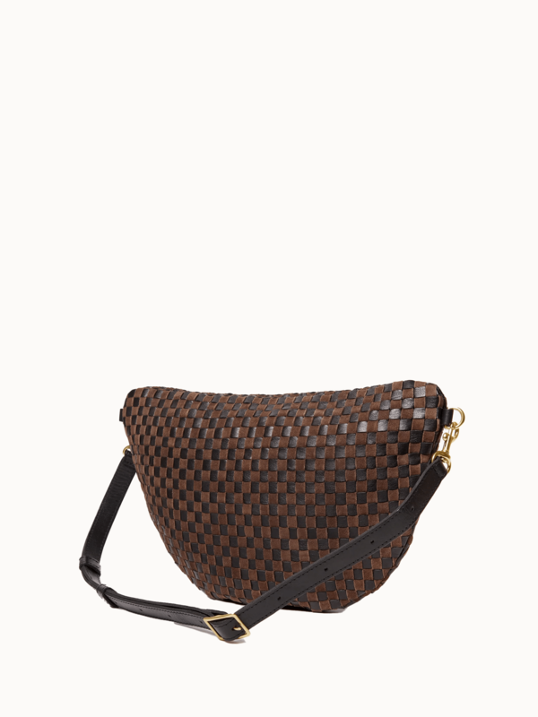 Clare V. Grande Fanny Bag - Black/Chocolate