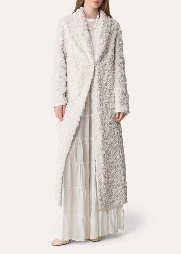 Forte Forte Faux Fur Coat - Avorio