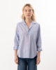 Frank & Eileen Eileen Relaxed Button-Up Shirt - Blue/Red/White Stripe - Thumbnail 1