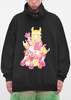Kidill Punk Girl Raglan Pullover Sweatshirt - Pink - Thumbnail 1