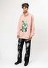 Kidill Punk Girl Raglan Pull-over Sweatshirt - Vintage Pink - Thumbnail 5