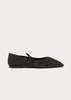 Alohas Sway Suede Ballet Flats - Coffee - Thumbnail 3