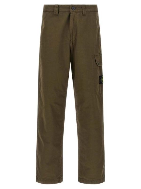 Stone Island Straight Pants - Military Green