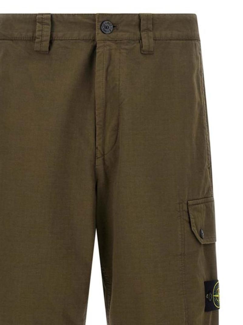 Stone Island Straight Pants - Military Green
