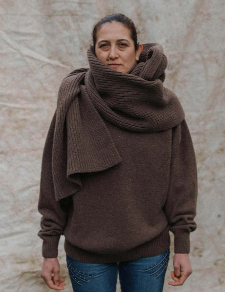 小物 Baserange / SCARF Baserange ALPACA SCARF - NOTTE | Garmentory