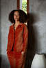 Erica Tanov Buddy Cotton Velvet Blazer - Cinnamon - Thumbnail 1