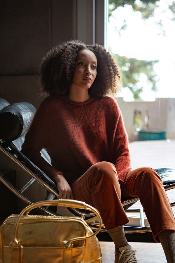 Erica Tanov Gabrielle Alpaca Wool Rollneck Sweater