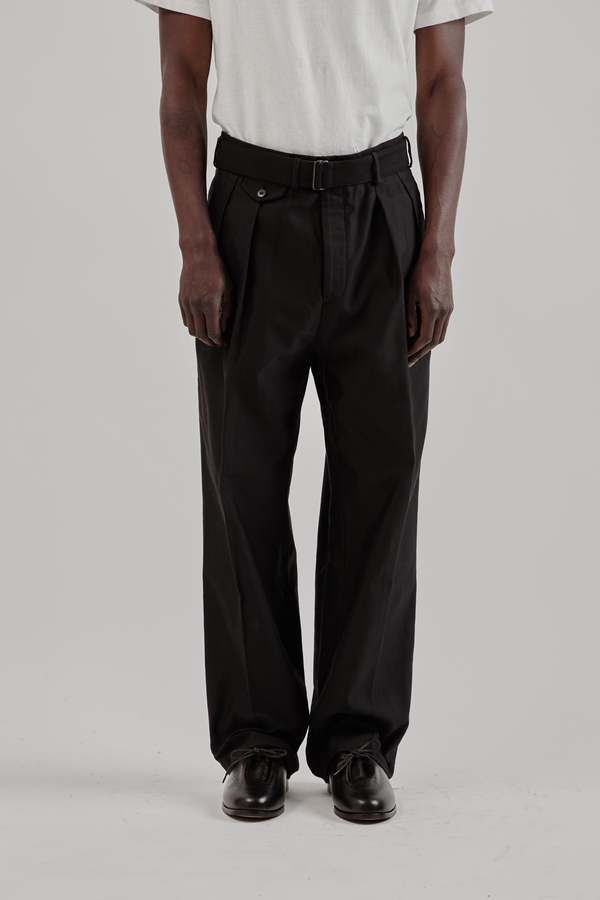 BLACK RIVIERA WOVEN PANTS main image 1
