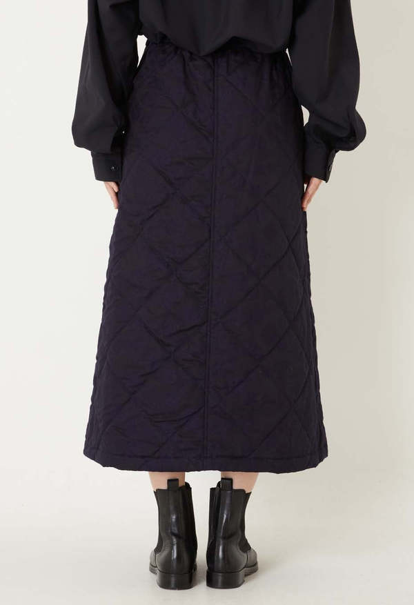 Blue Blue Japan Indigo Tsujigahana Quilted Skirt