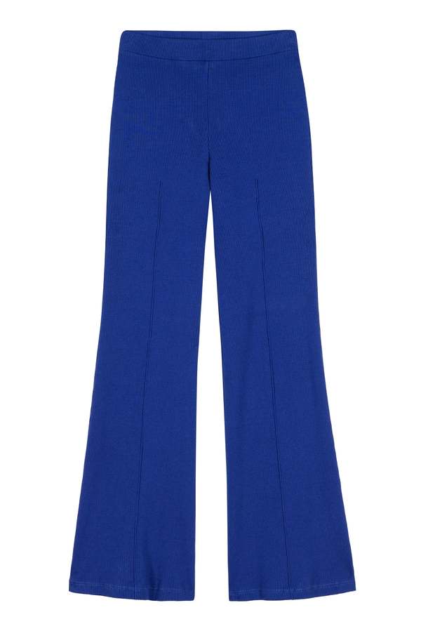 Donni. Rib Kick Flare Pant - Azure