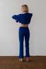 Donni. Rib Kick Flare Pant - Azure - Thumbnail 4