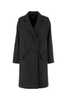 A.P.C. Embroidered Wool Blend Woara Coat - Anthracite - Thumbnail 1
