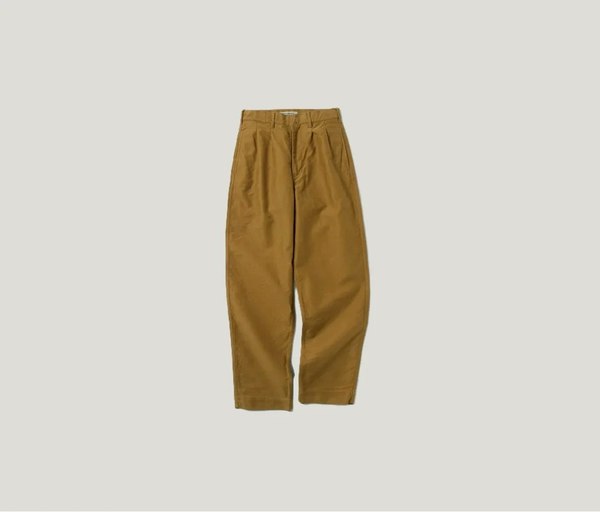 FOB Factory Moleskin Trousers - Khaki