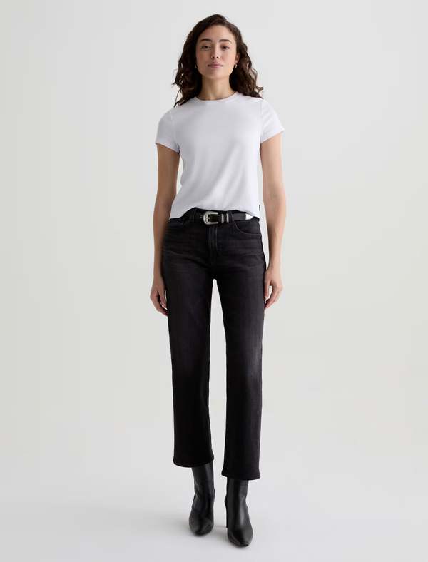 AG Jeans Brinley Mid Rise Straight Jeans